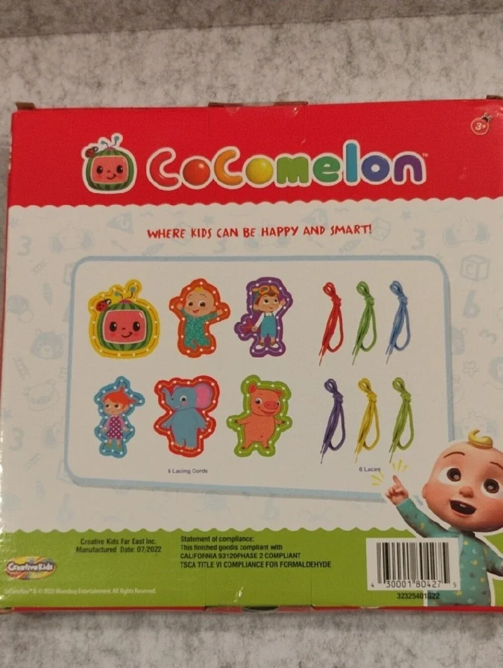CoComelon My First Lace Art - Multicolor Lacing Toy